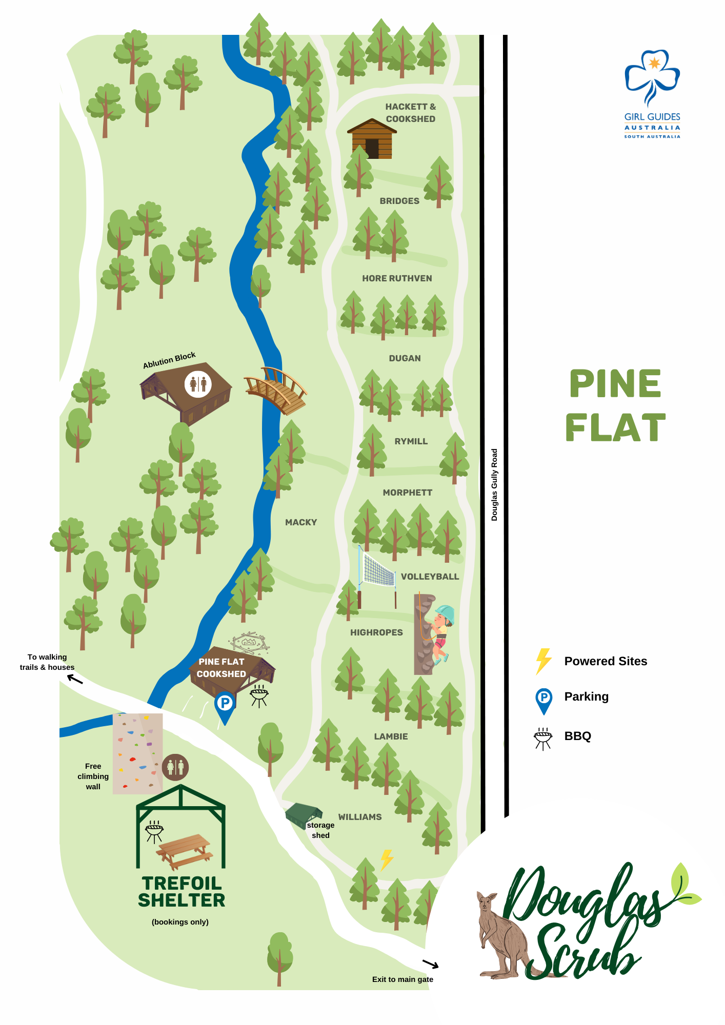Pine Flat Campsite Map