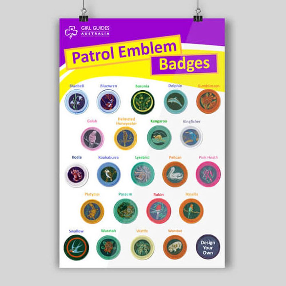 Girl Guides Patrol Emblem Badges