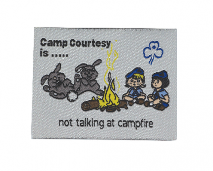 Camp Courtesy - Campfire Cloth Badge